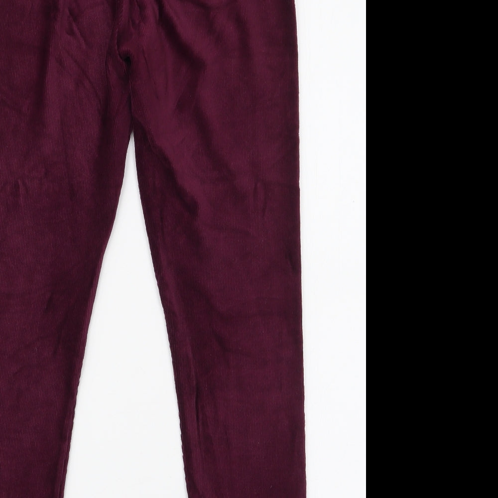 Papaya Womens Purple  Cotton  Leggings Size 12 L24 in