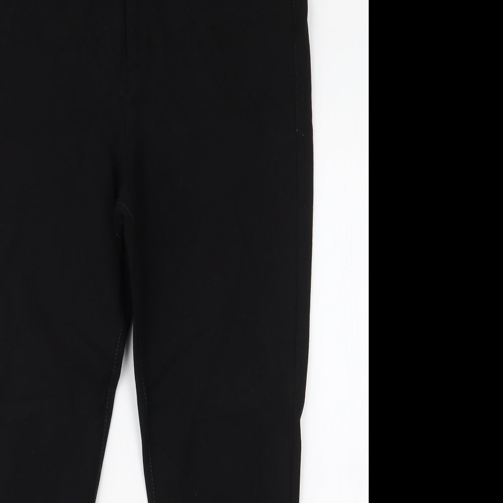 Dunnes Stores Womens Black  Viscose Capri Jeans Size 12 L23 in Slim Zip