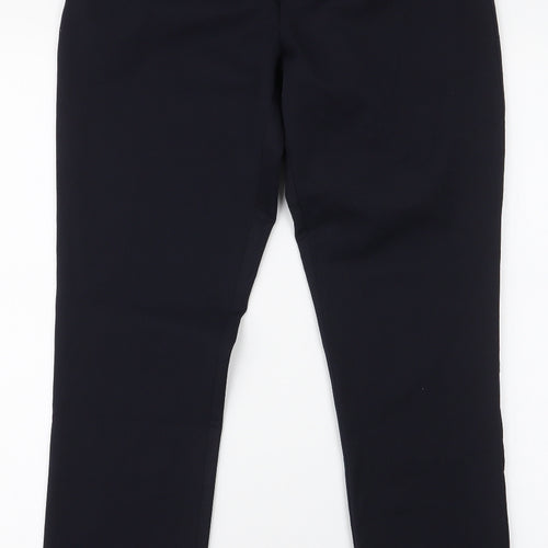 Preworn Womens Blue  Polyester Trousers  Size 10 L29 in Slim