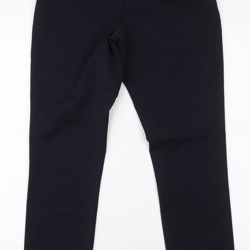 Preworn Womens Blue  Polyester Trousers  Size 10 L29 in Slim