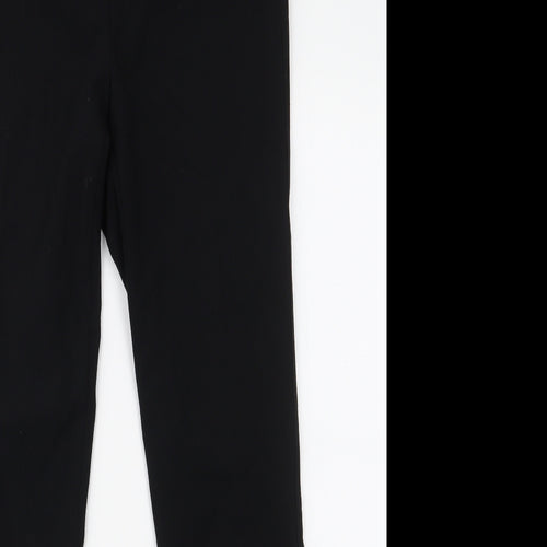 Marks and Spencer Womens Black  Polyester Trousers  Size 29 in L27.5 in Regular Zip