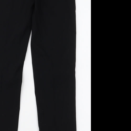 Marks and Spencer Womens Black  Polyester Trousers  Size 29 in L27.5 in Regular Zip