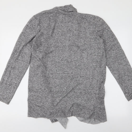 H&M Womens Grey V-Neck  Viscose Cardigan Jumper Size S