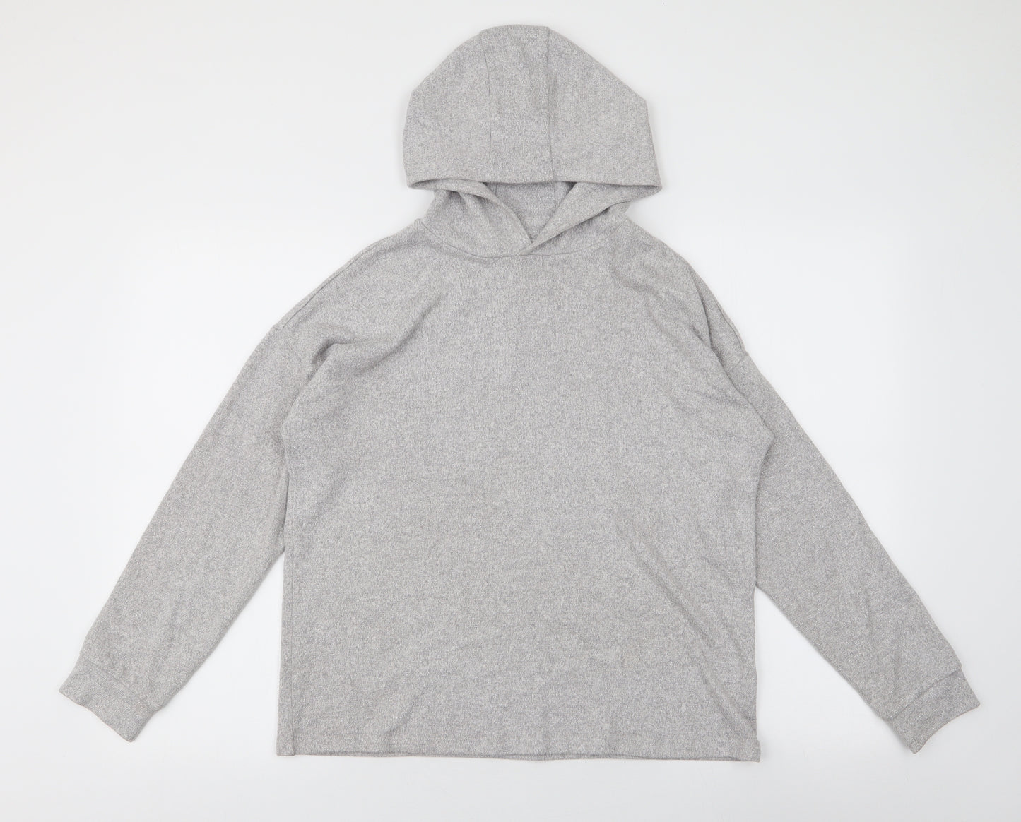 Marks and Spencer Girls Grey  Viscose Pullover Hoodie Size 12-13 Years  Pullover