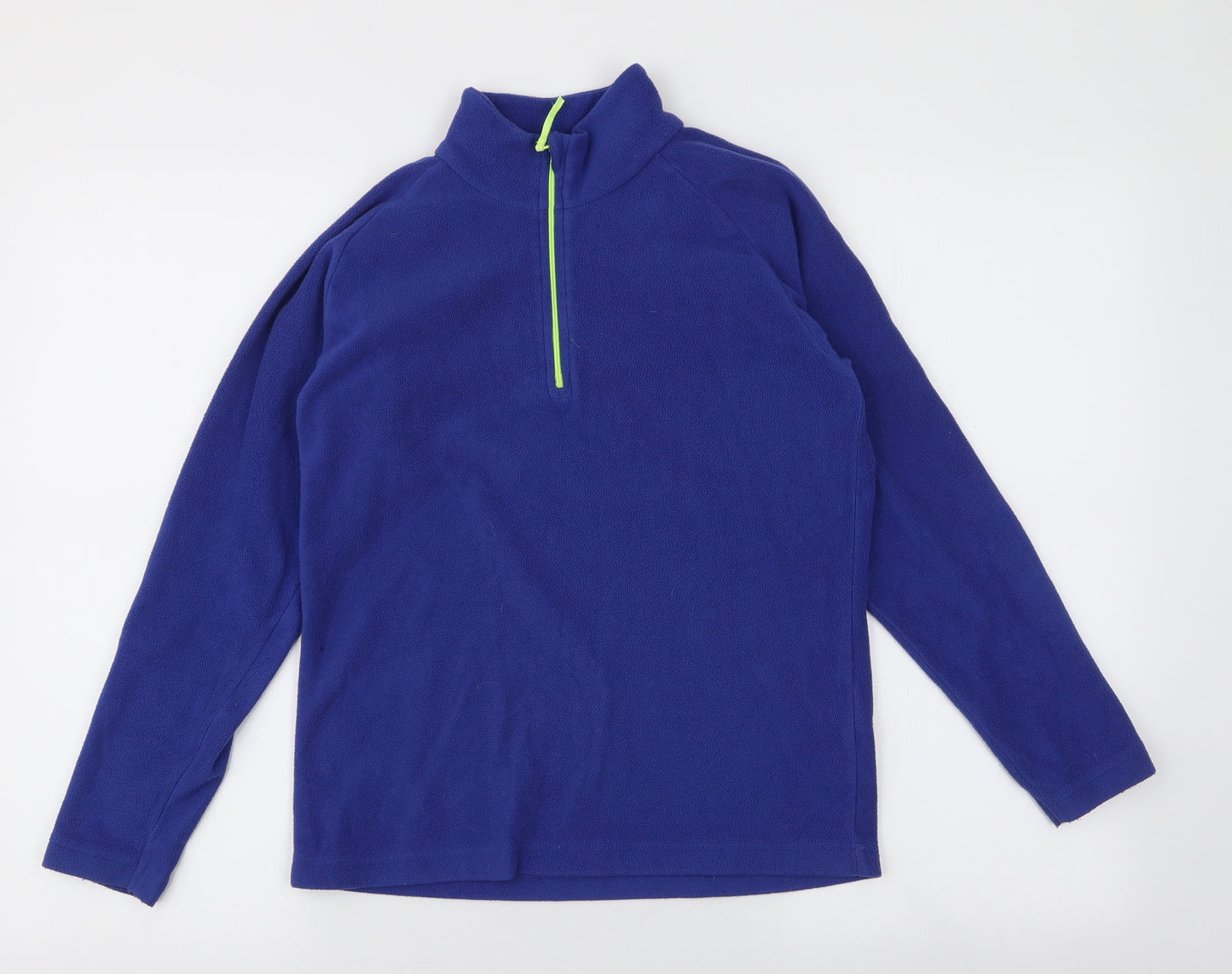 Mountain Warehouse Boys Blue  Polyester Pullover Sweatshirt Size 11-12 Years  Zip