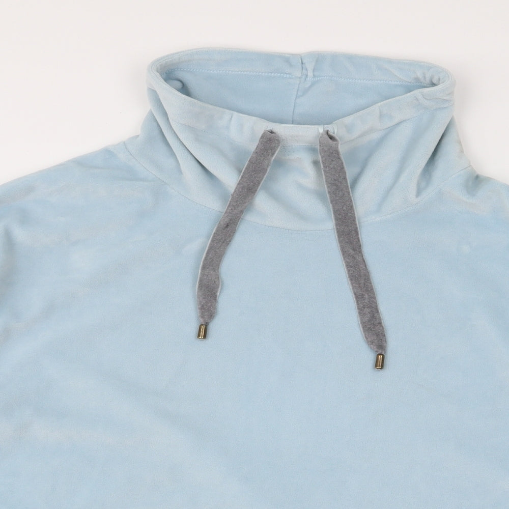 TU Womens Blue  Polyester Pullover Sweatshirt Size 16  Pullover