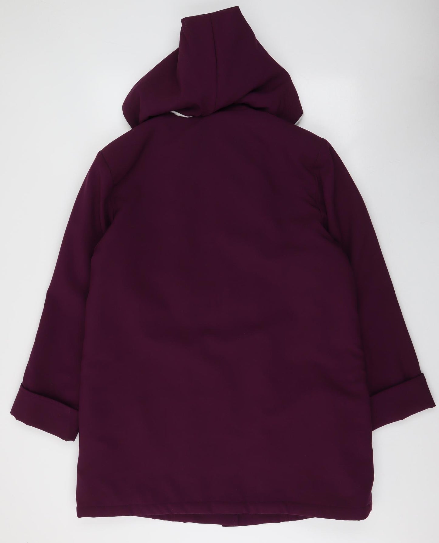 Amalina Womens Purple   Parka Coat Size 16  Button