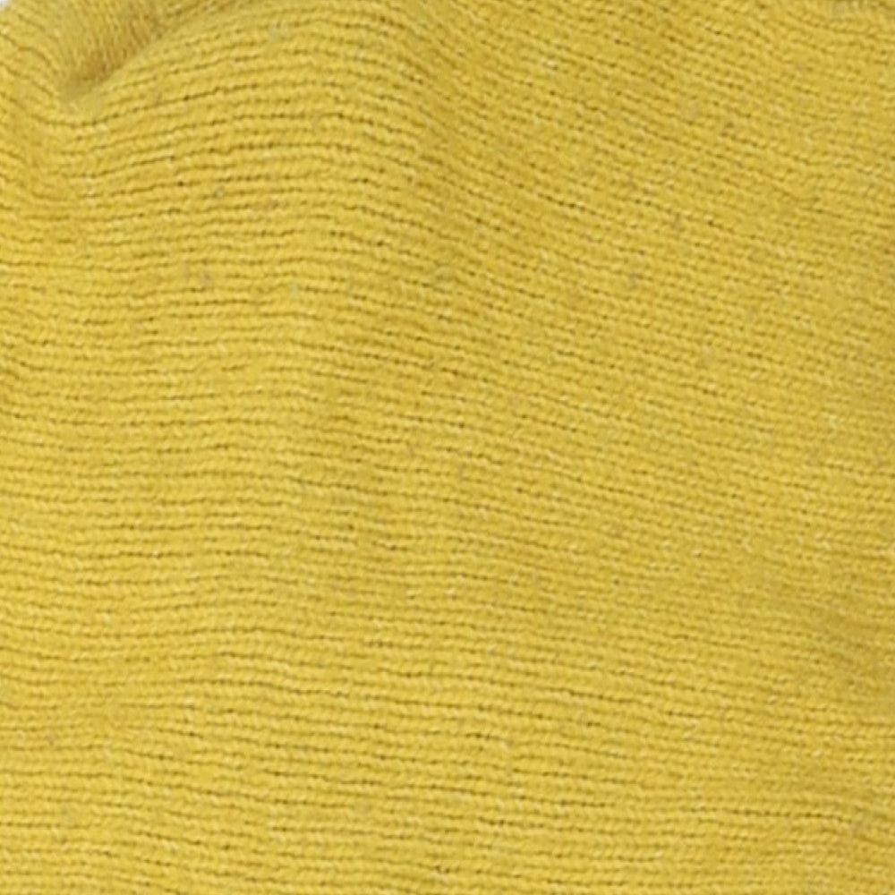 NEXT Girls Yellow  Acrylic Cardigan Jumper Size 12-18 Months  Button