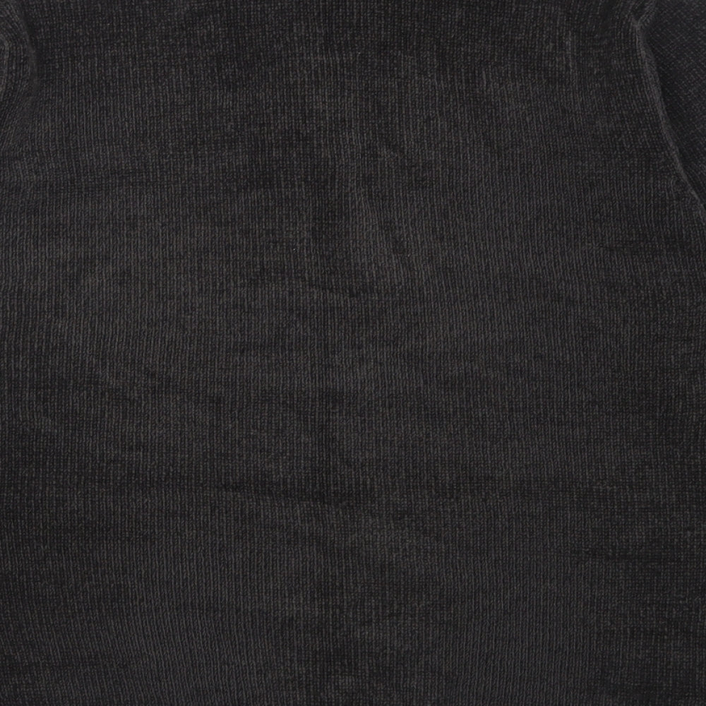 Burton Mens Grey High Neck  Acrylic Pullover Jumper Size L