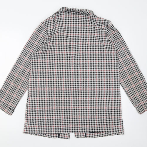 h^m Womens Grey Plaid  Jacket Blazer Size S