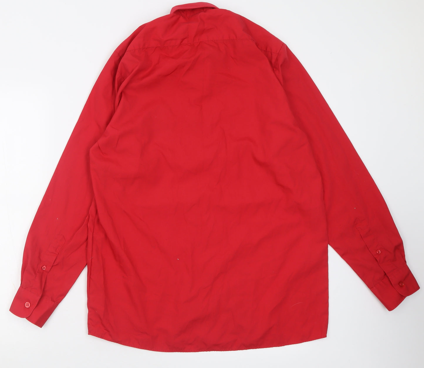 Banner Boys Red  Polyacrylate Fibre Basic Button-Up Size L Collared Button