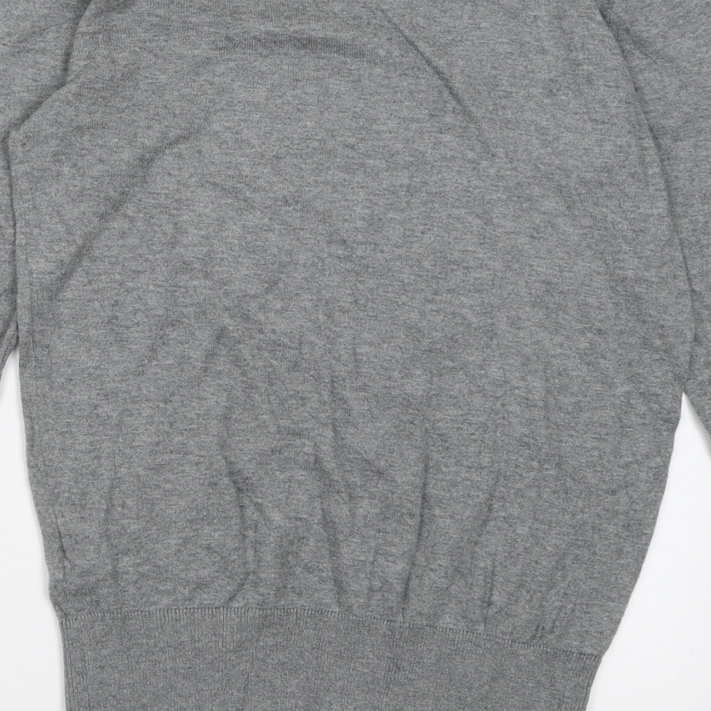 French Connection Womens Grey Crew Neck  Cotton Pullover Jumper Size XS   - Owl