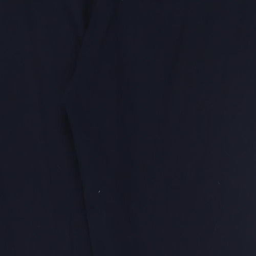 M&Co Womens Blue  Polyester Trousers  Size 18 L29 in Regular Hook & Eye