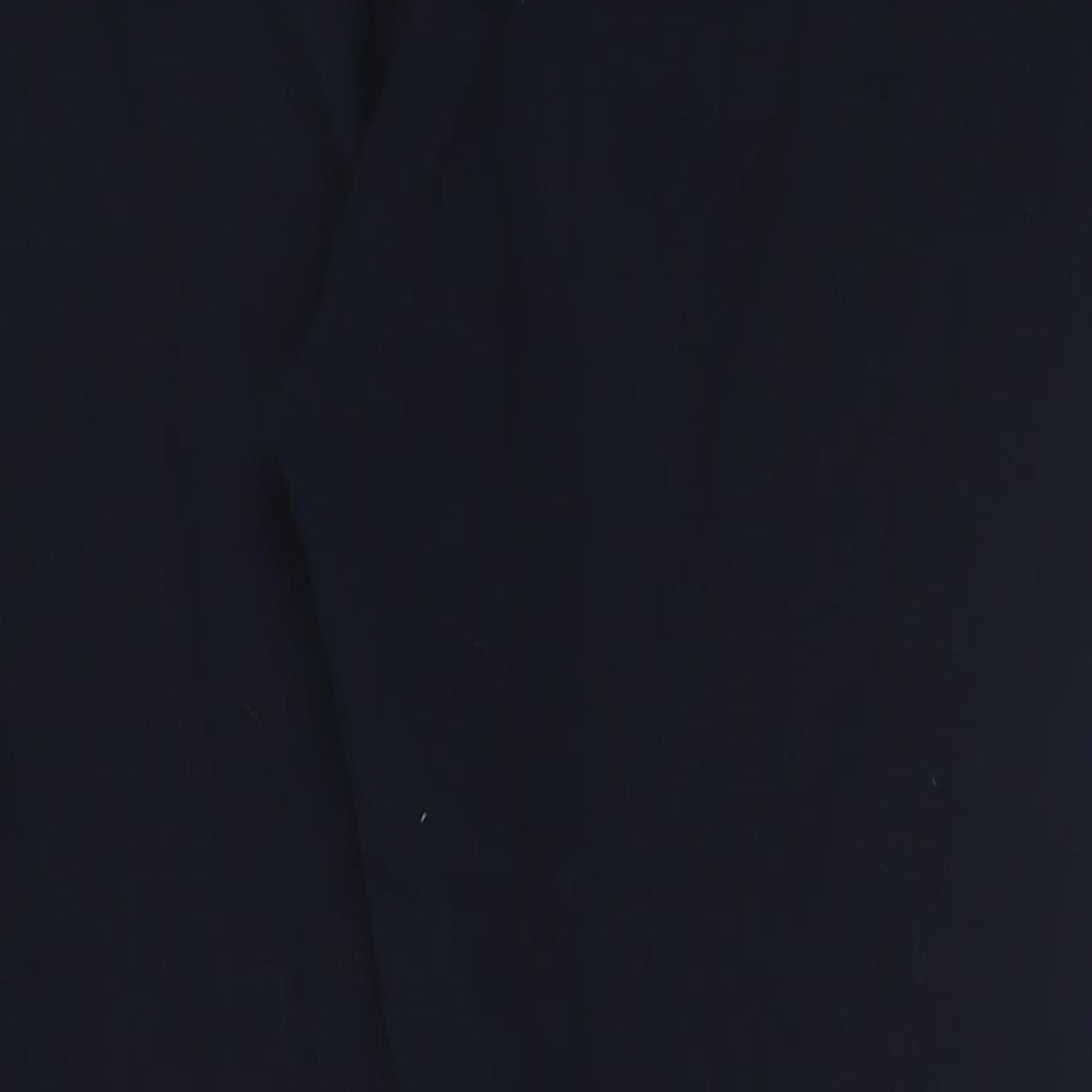 M&Co Womens Blue  Polyester Trousers  Size 18 L29 in Regular Hook & Eye
