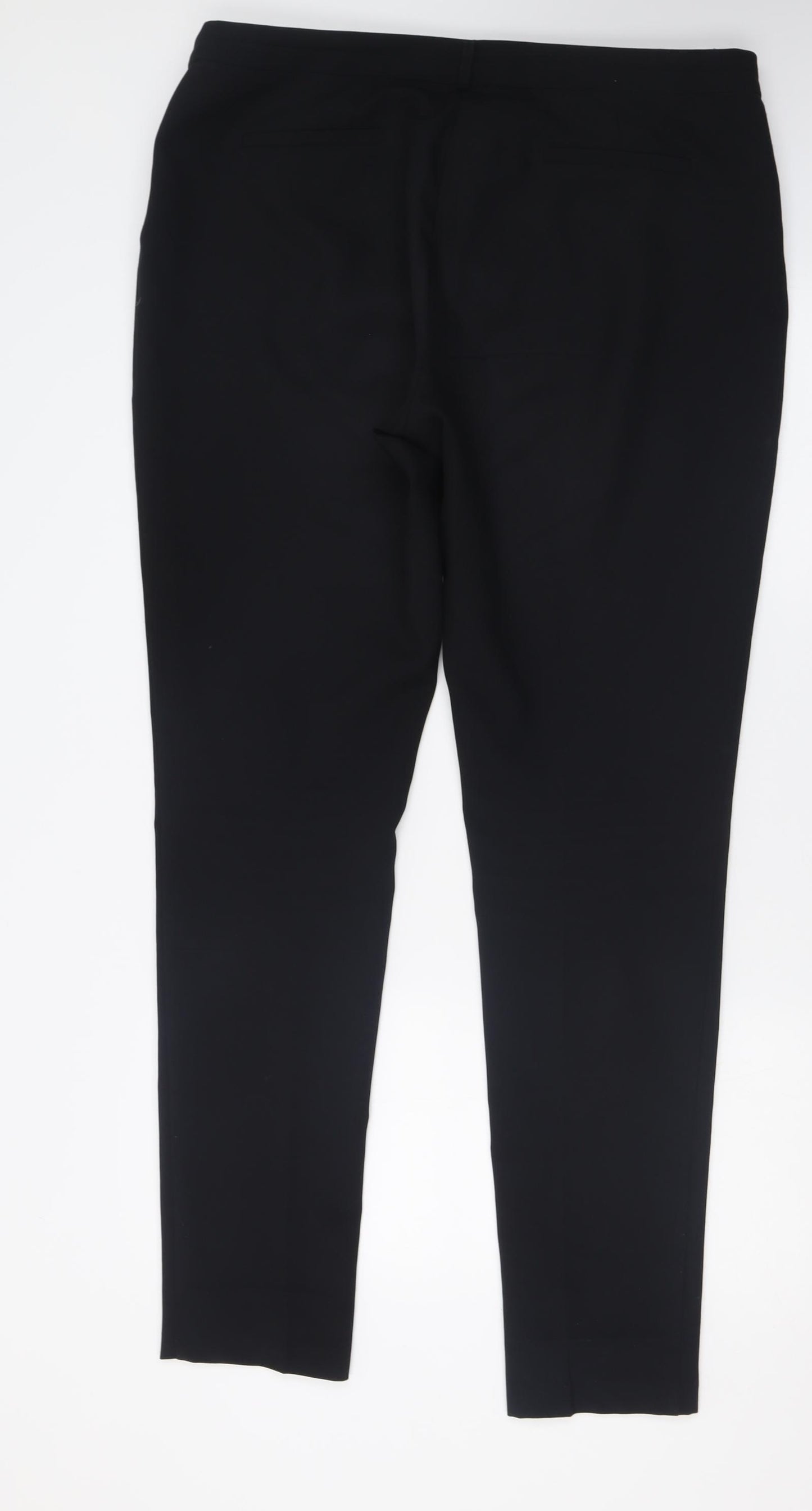 Atmosphere Womens Black  Polyester Trousers  Size 16 L32 in Regular Hook & Eye