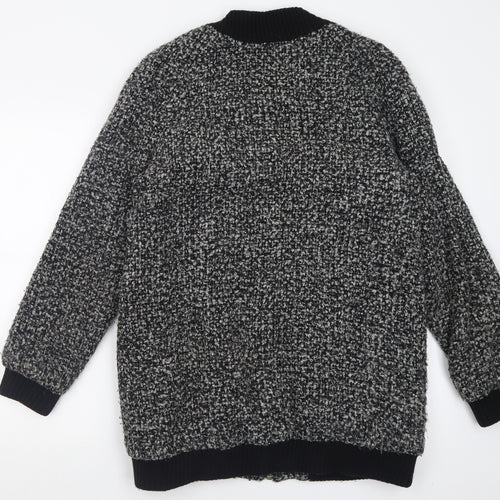 Sparkle & Fade Womens Grey Geometric  Jacket  Size L  Zip