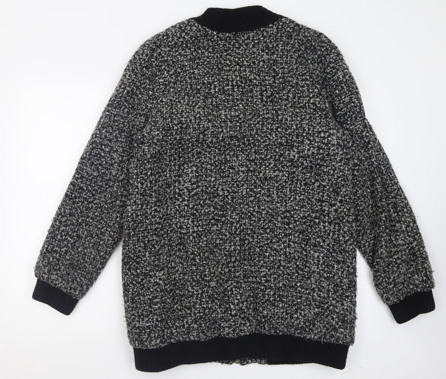 Sparkle & Fade Womens Grey Geometric  Jacket  Size L  Zip