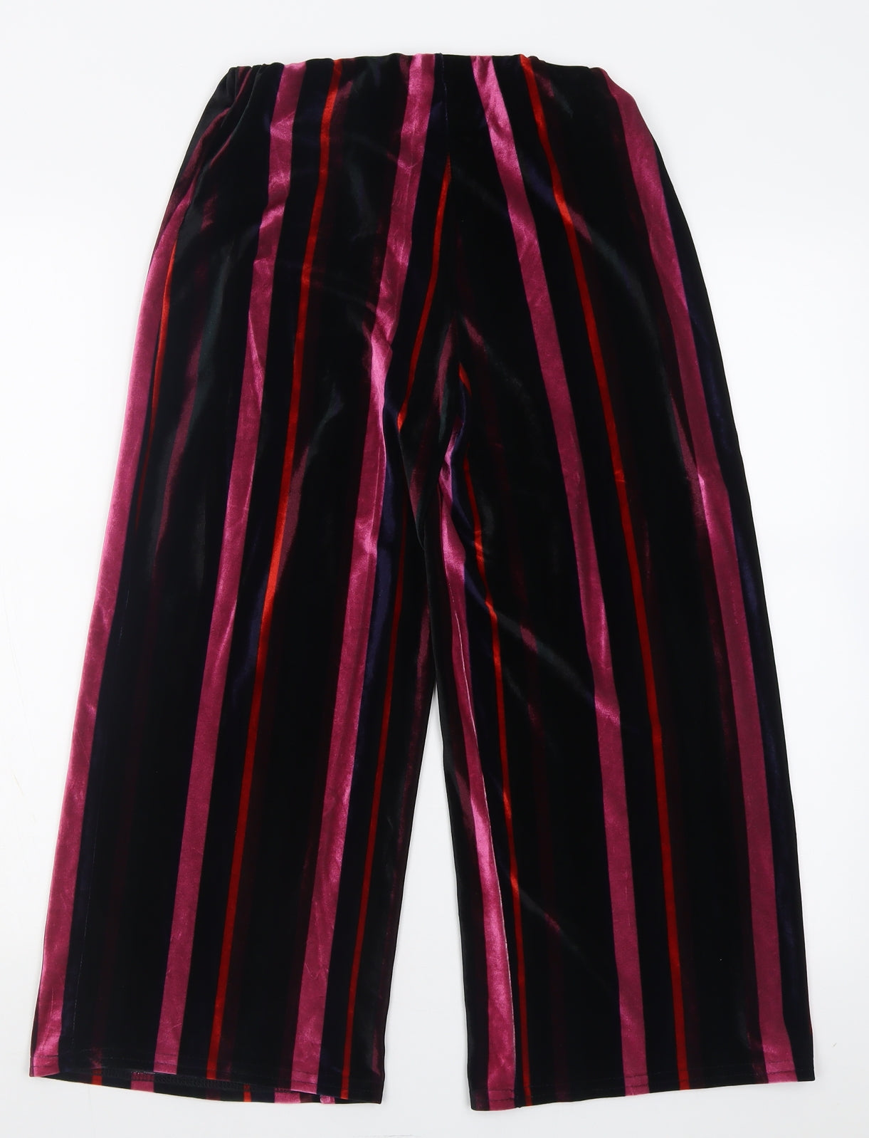 New Look Girls Purple Striped Polyester Cropped Trousers Size 13 Years  Regular Pullover