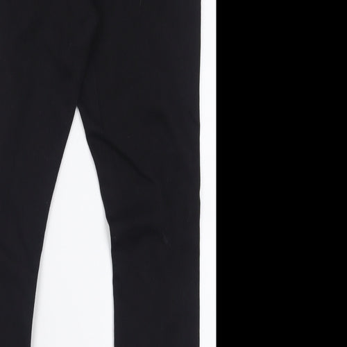 Boohoo Womens Black  Cotton Skinny Jeans Size 14 L27 in Regular Button