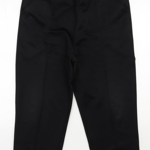 BM Womens Black  Polyester Trousers  Size 16 L24 in Regular