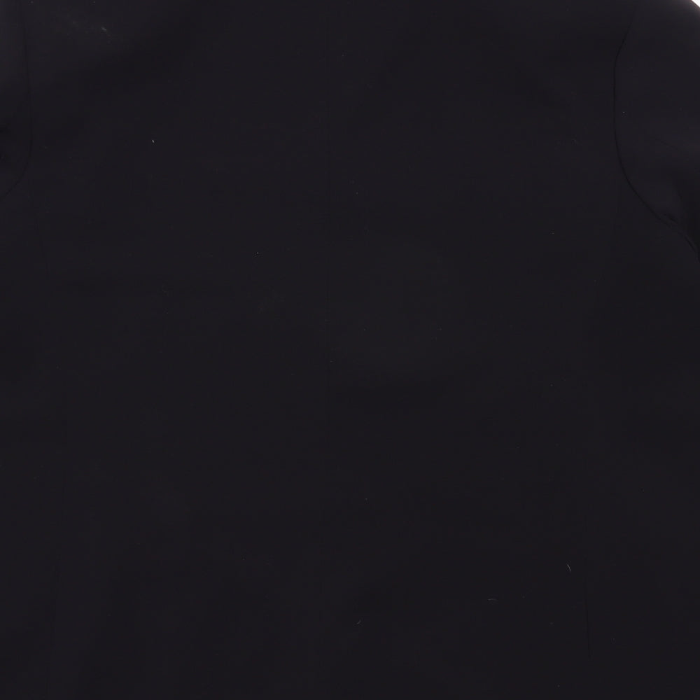 Marks and Spencer Womens Black  Polyester Jacket Blazer Size 16