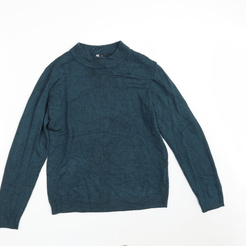 INTUITION Womens Blue Round Neck  Acrylic Pullover Jumper Size 12   - Size 12-14
