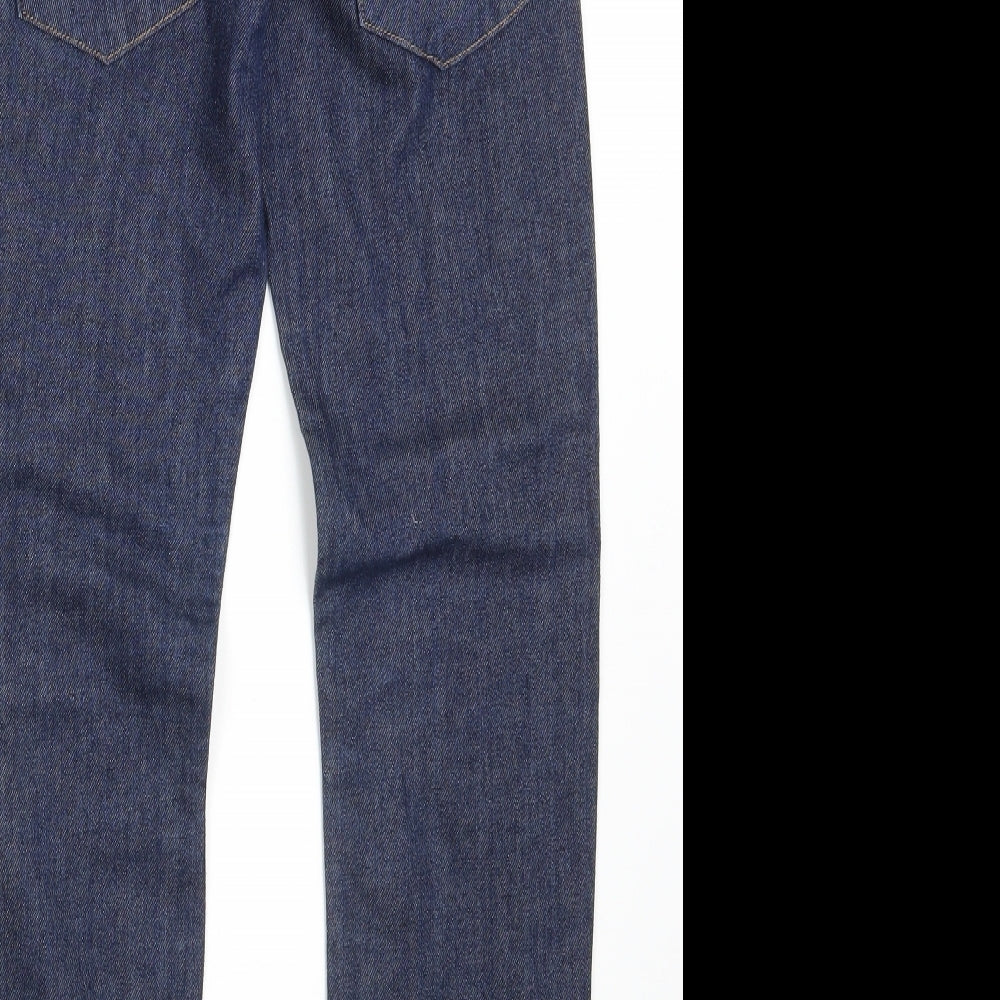 George Boys Blue  100% Cotton Straight Jeans Size 9-10 Years  Regular Zip