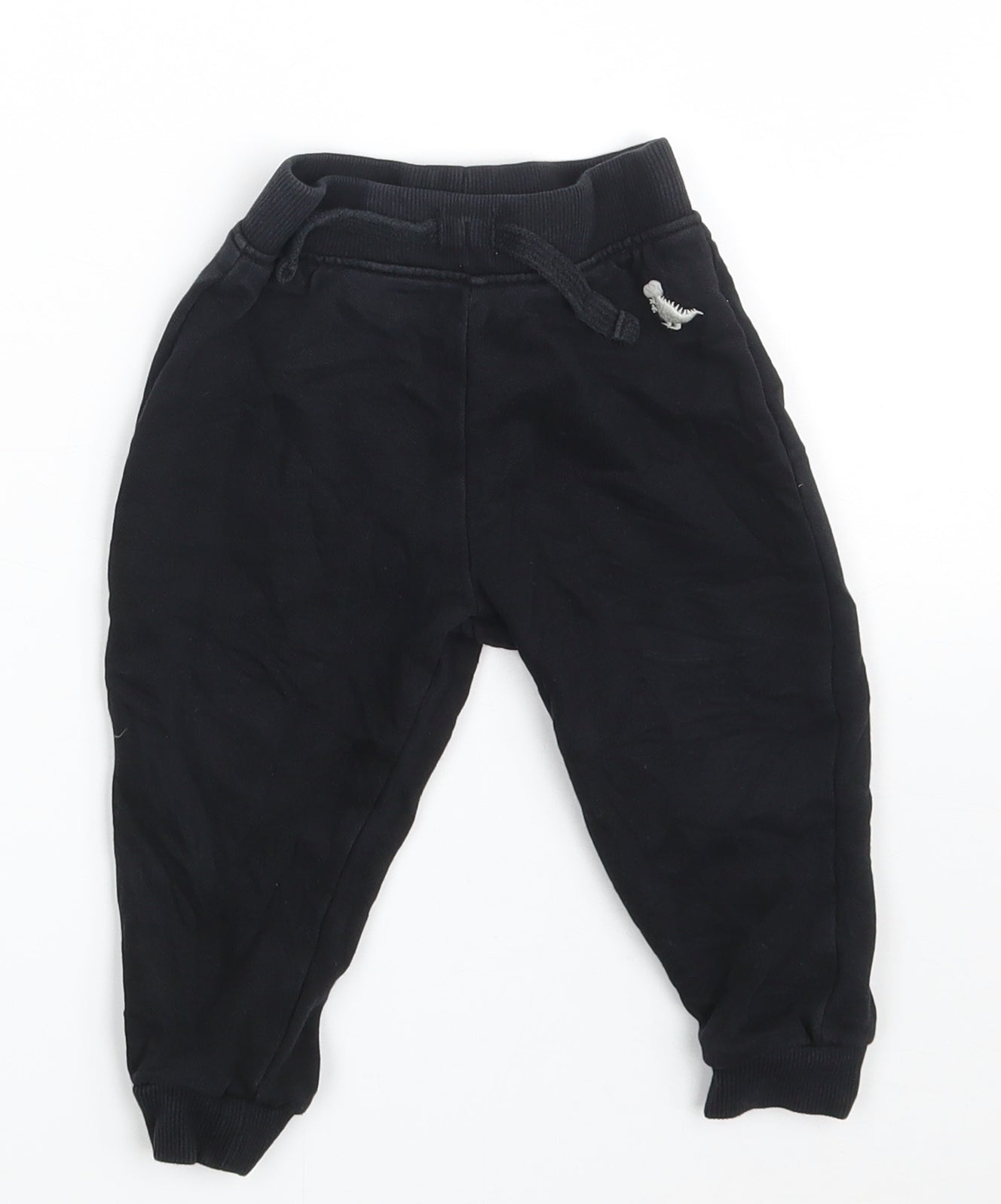 Dunnes Stores Baby Black  Cotton Jogger Leggings Size 12-18 Months