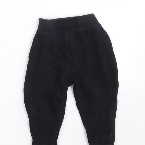 Dunnes Stores Baby Black  Cotton Jogger Leggings Size 12-18 Months