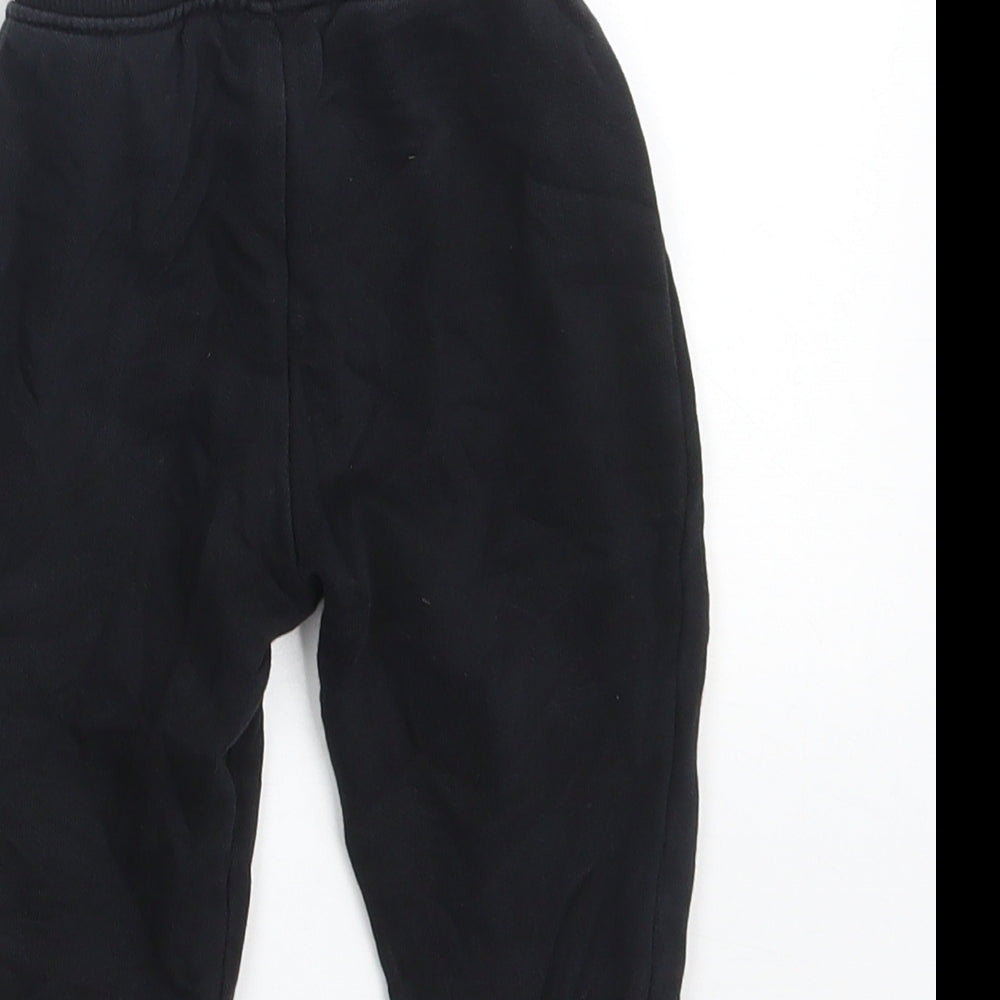 Dunnes Stores Baby Black  Cotton Jogger Leggings Size 12-18 Months