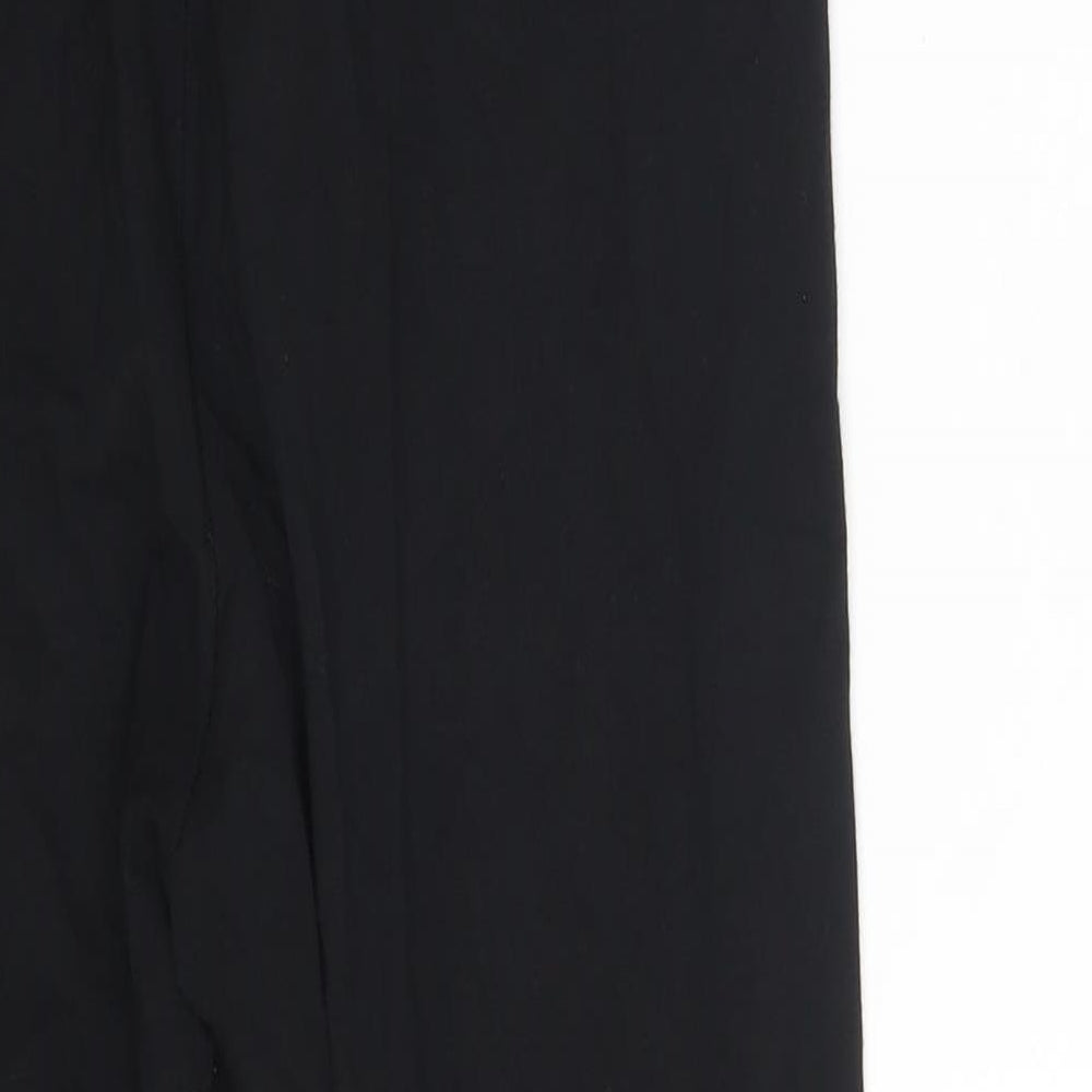 Missguided Womens Black  Cotton Jegging Leggings Size 12 L25 in