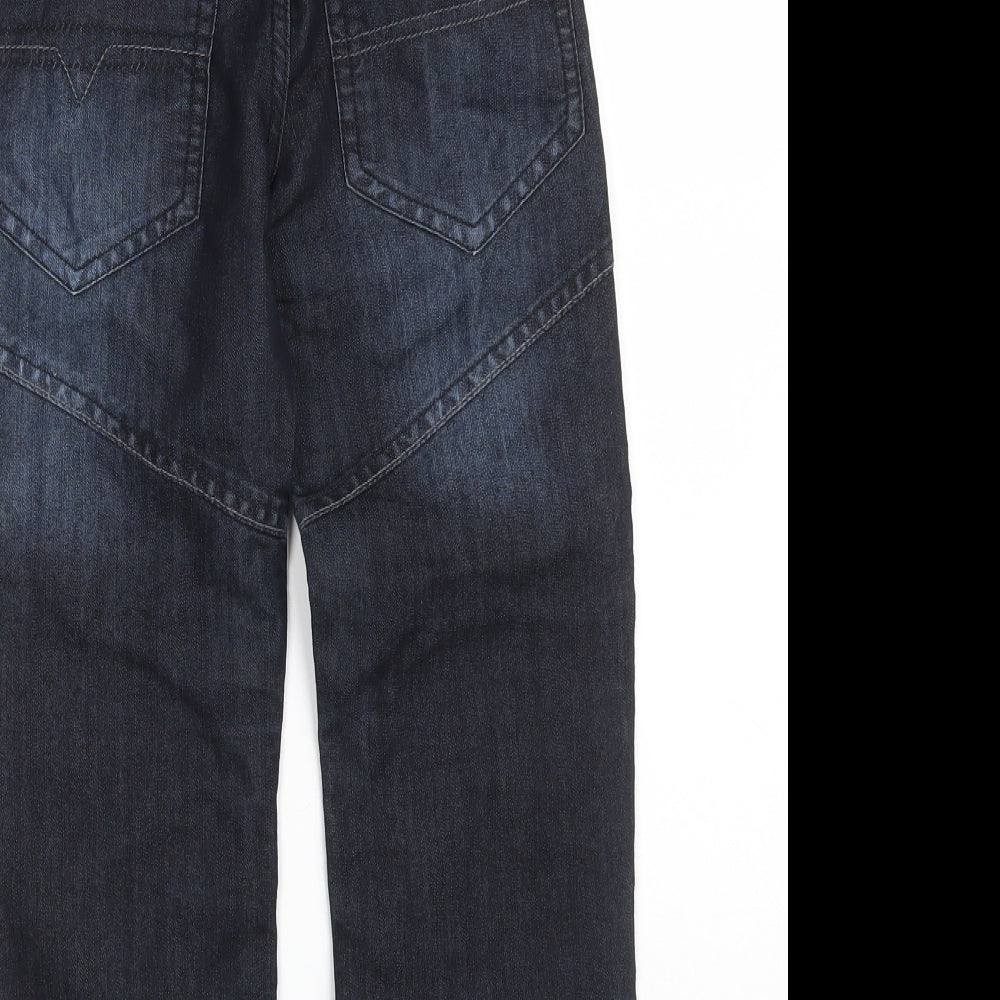 Dunnes Stores Boys Blue  Cotton Straight Jeans Size 8 Years  Regular