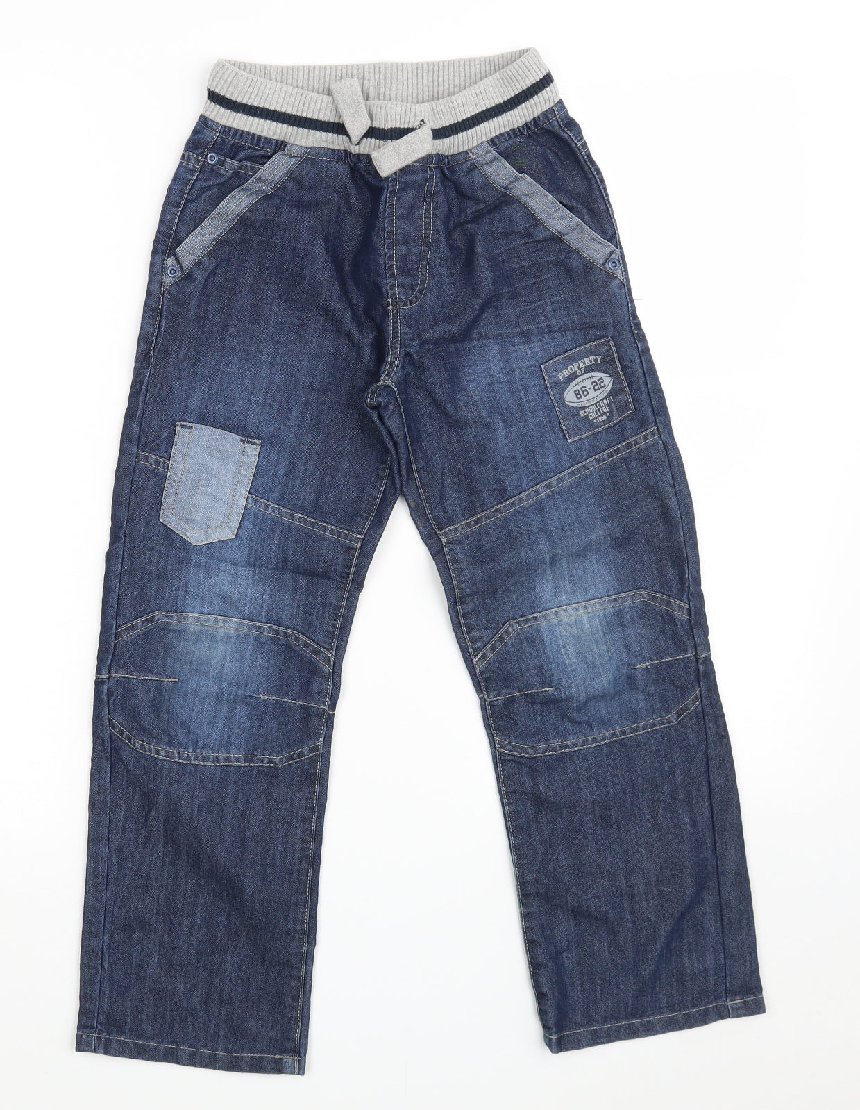 Dunnes Stores Boys Blue  Cotton Straight Jeans Size 8 Years  Regular