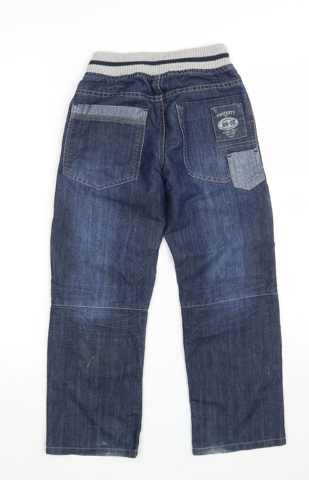 Dunnes Stores Boys Blue  Cotton Straight Jeans Size 8 Years  Regular