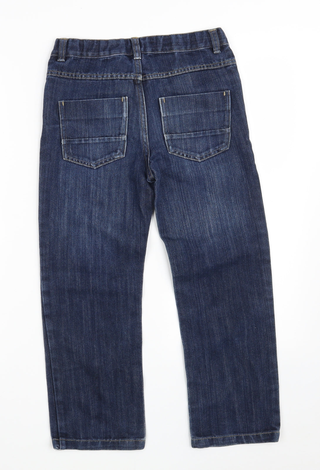 TU Boys Blue  Cotton Straight Jeans Size 9 Years  Regular Zip