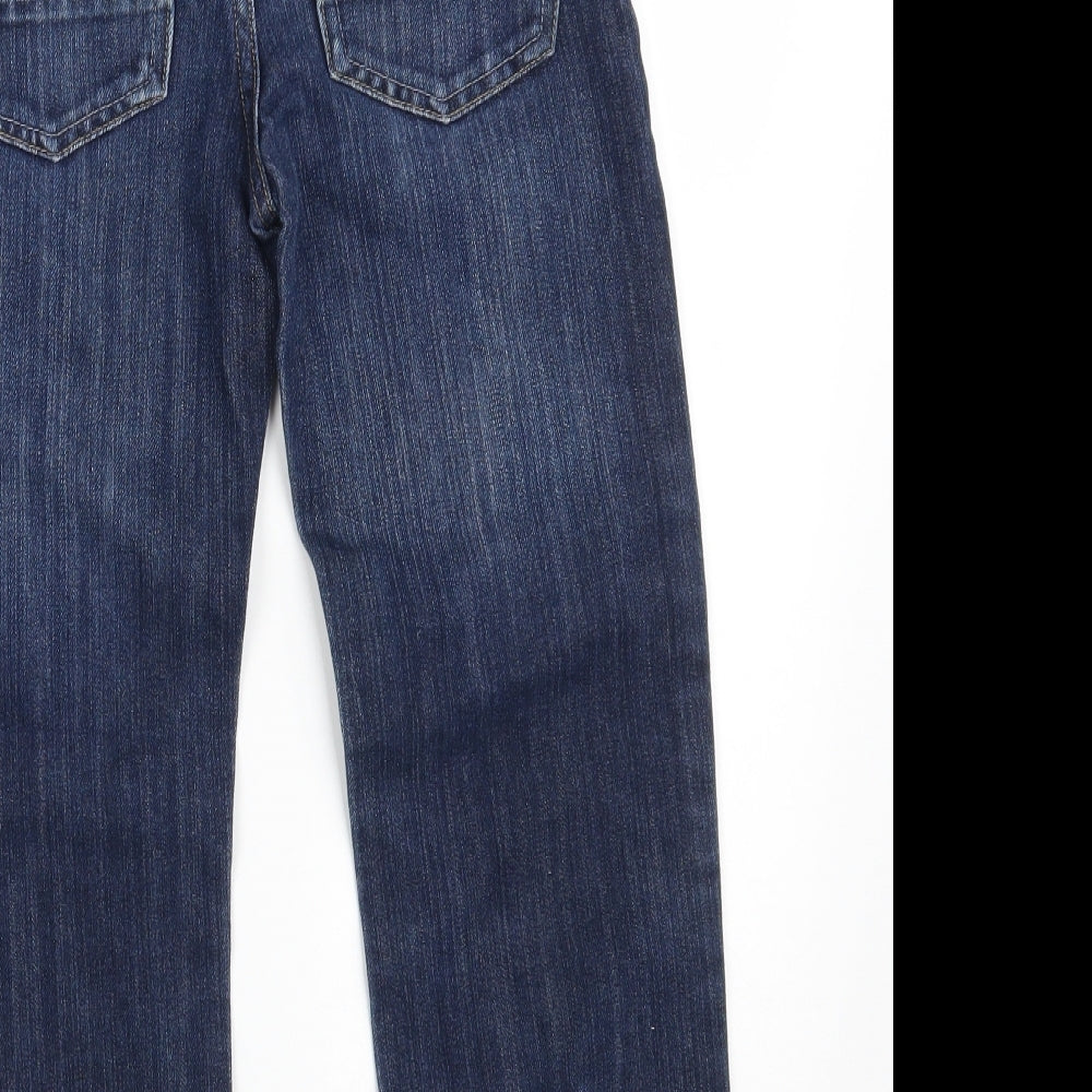 TU Boys Blue  Cotton Straight Jeans Size 9 Years  Regular Zip