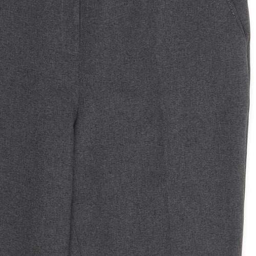 Atmosphere Womens Grey  Polyester Chino Trousers Size 16 L26 in Regular Zip