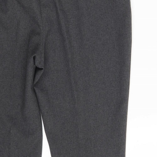Atmosphere Womens Grey  Polyester Chino Trousers Size 16 L26 in Regular Zip