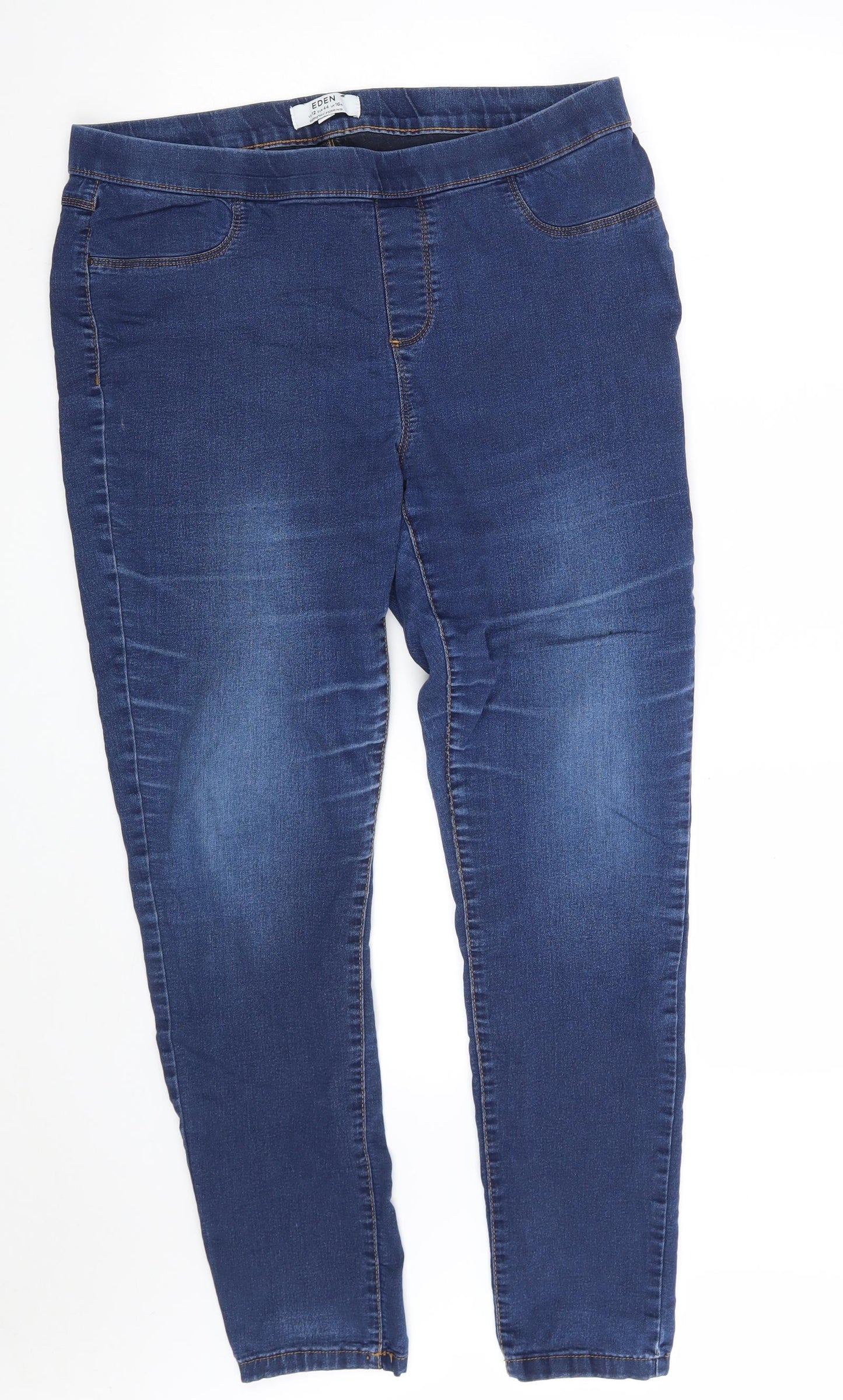 Dorothy Perkins Womens Blue  Cotton Jegging Jeans Size 16 L30 in Slim