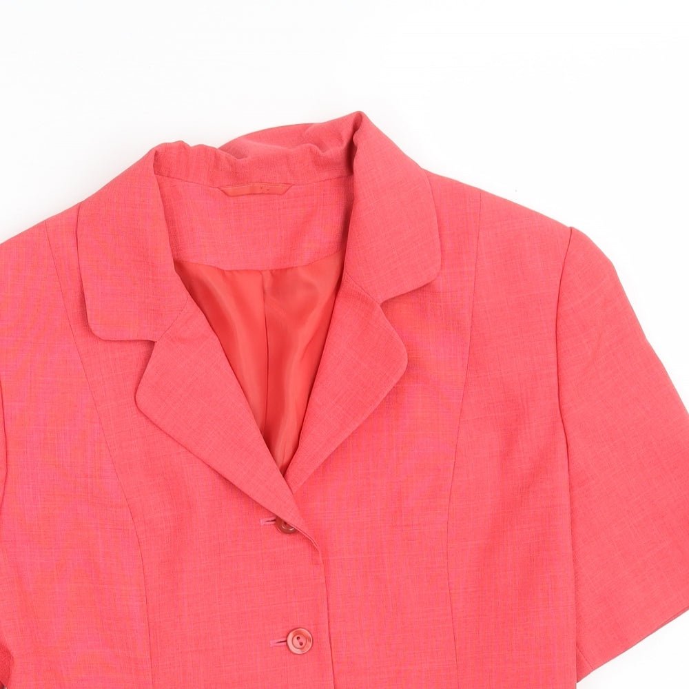 St Bernard Womens Pink   Jacket Blazer Size 10  Button