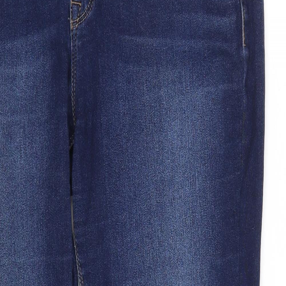 CURVE Appeal Womens Blue  Cotton Skinny Jeans Size 8 L28 in Slim Zip