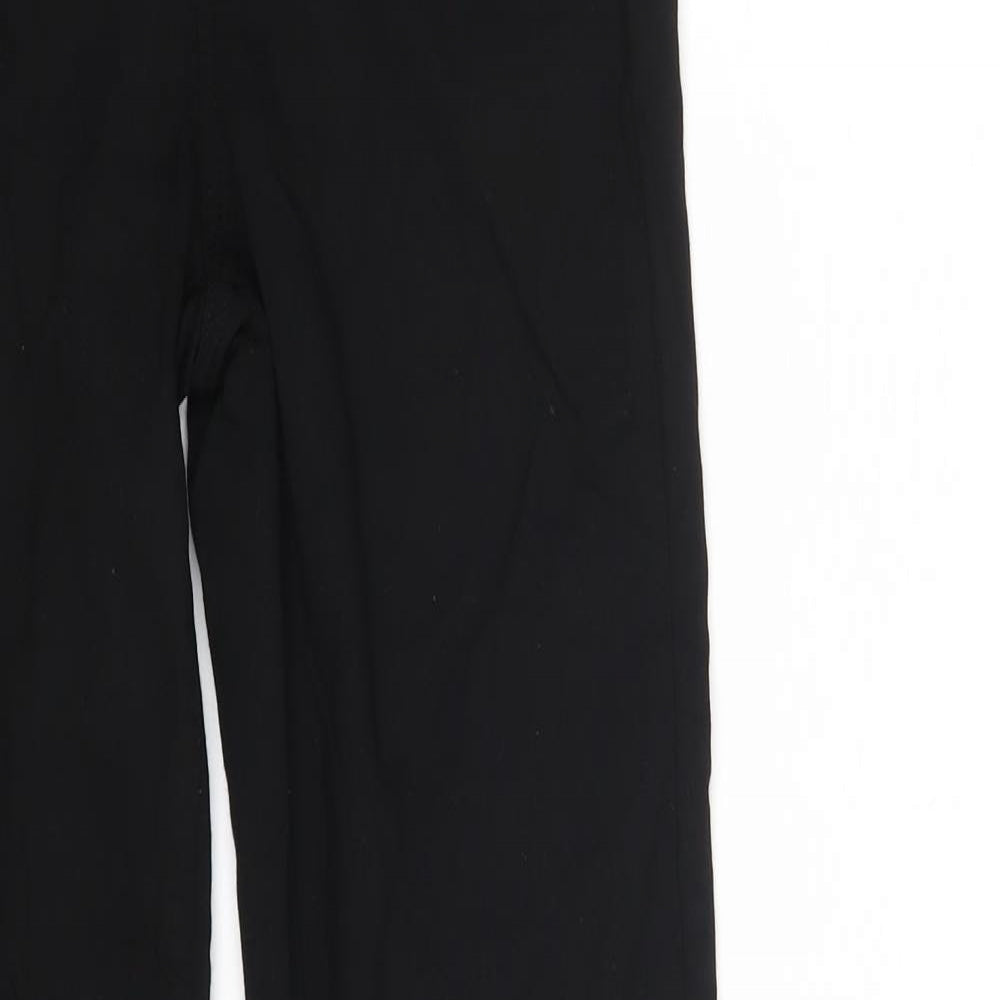 Pieces Womens Black  Viscose Bootcut Jeans Size L L33 in Regular Zip