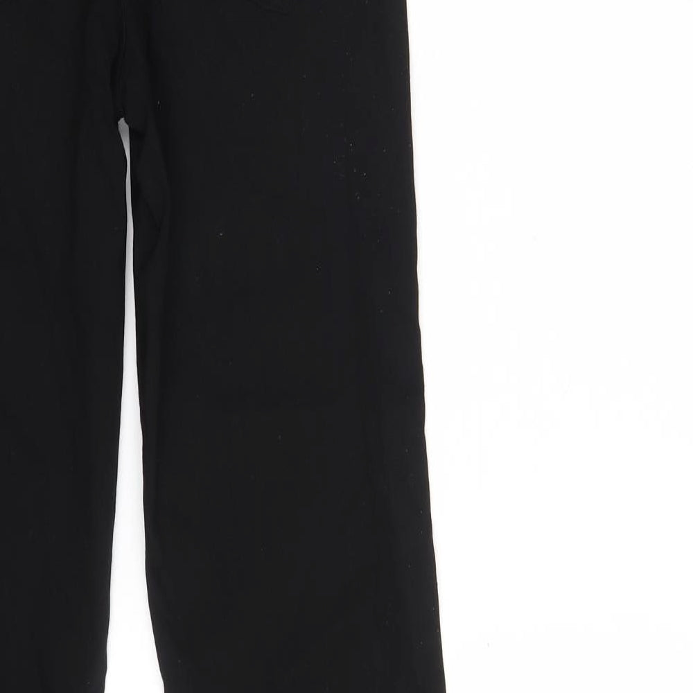 Pieces Womens Black  Viscose Bootcut Jeans Size L L33 in Regular Zip