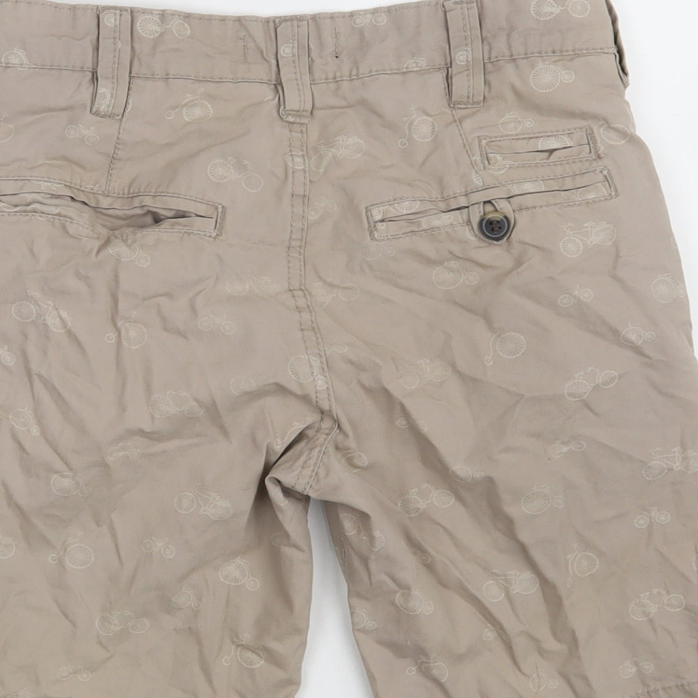 Cedar Wood State Boys Beige  100% Cotton Chino Shorts Size M L10 in Regular  - Closure - Button