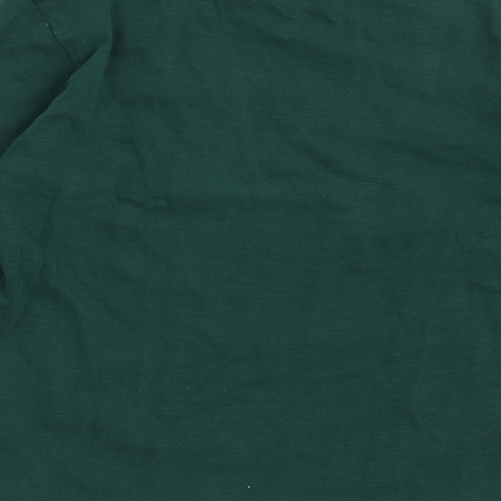 NEXT Boys Green  100% Cotton Basic T-Shirt Size 6 Years Round Neck Pullover