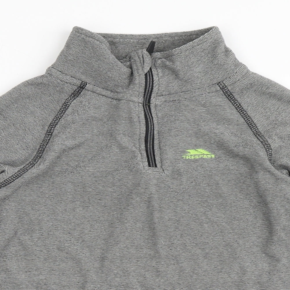 Trespass Boys Grey  100% Polyester Pullover Sweatshirt Size 7-8 Years  Pullover
