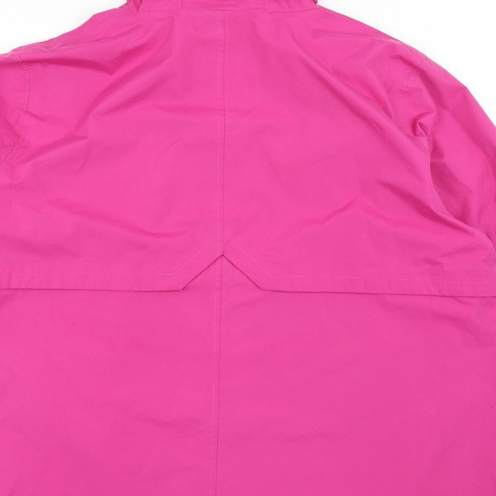 Bonmarché Womens Pink   Anorak Coat Size 24  Zip