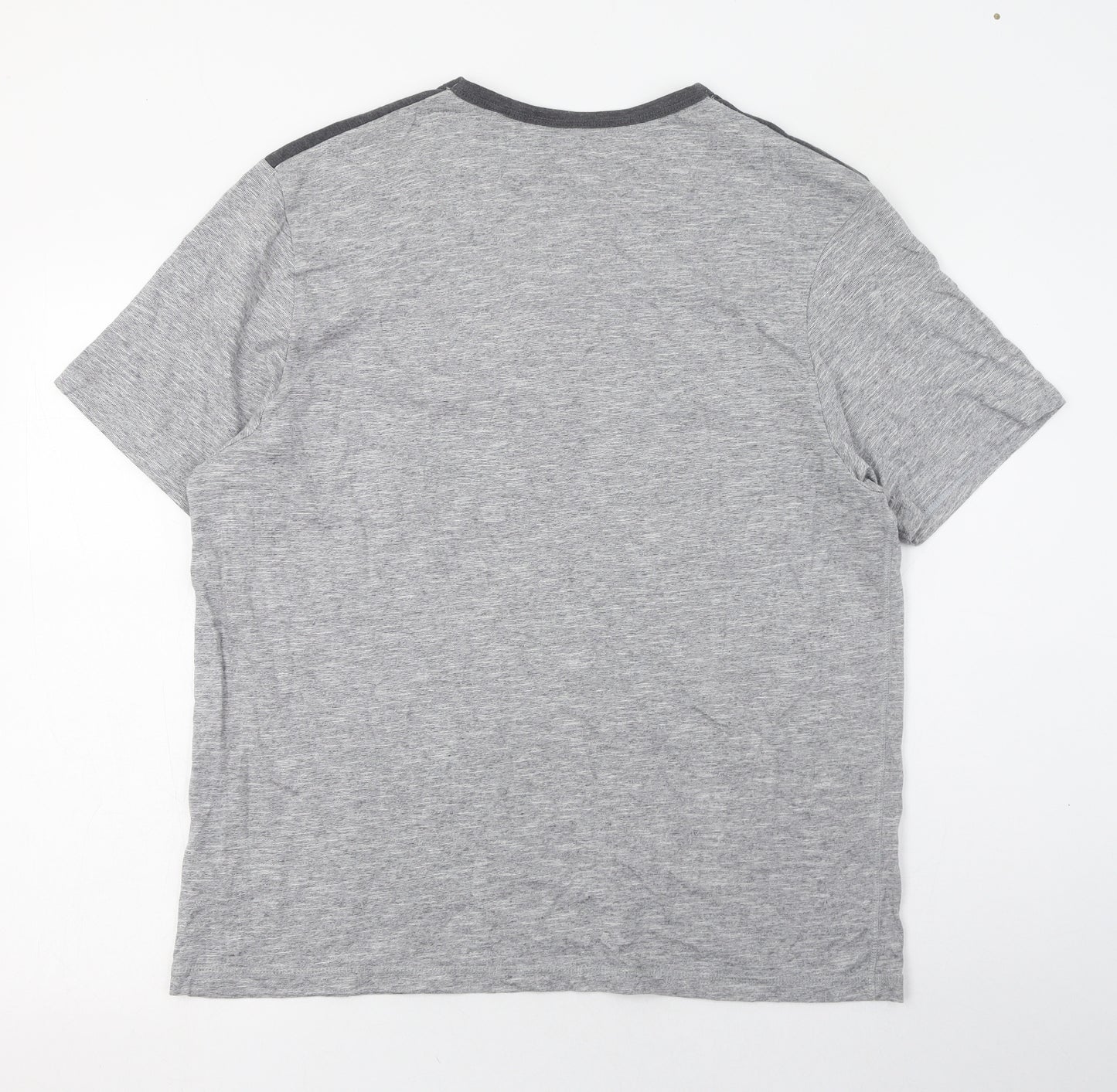 Matalan Mens Grey  Cotton  T-Shirt Size XL Round Neck  - Loungewear