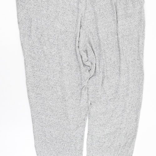 F&F Womens Grey  Viscose Jogger Trousers Size 20 L26 in Regular Tie
