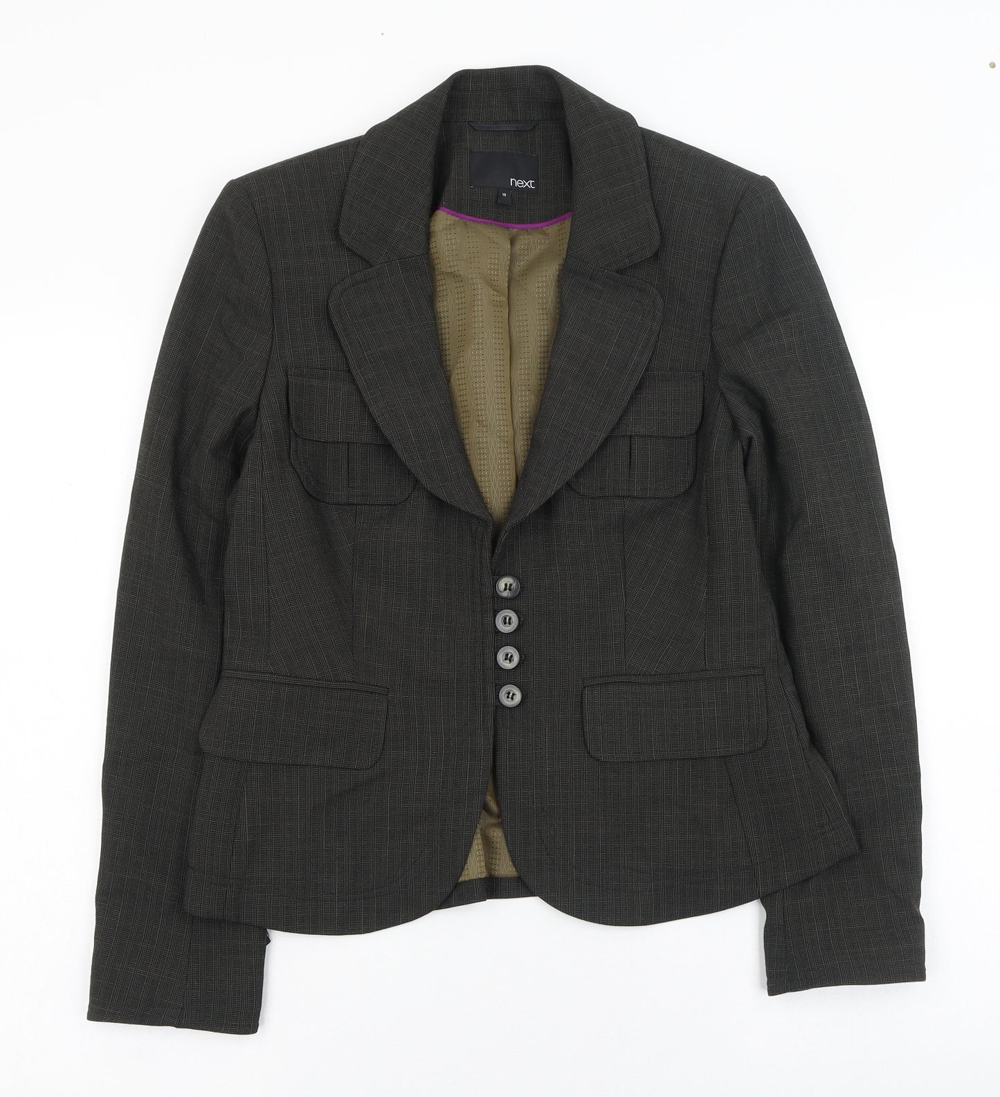 NEXT Womens Green   Jacket Blazer Size 10  Button